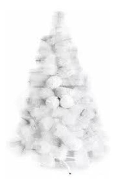 Árvore De Natal Pinheiro Branca 1,20 Metros Com 170 Galhos