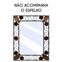 Ver imagem 5 de Moldura de Espelho em Ferro Colorida com Flores Artesanais Para Banheiro Libertas Rosas Artesanato E