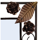 Ver mais imagens de Moldura de Espelho em Ferro Colorida com Flores Artesanais Para Banheiro Libertas Rosas Artesanato E