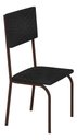 Ver imagem 2 de Kit 4 Cadeiras Ana Corino Tempest Preto Tubo Marrom Cafe