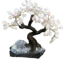 Ver imagem 1 de Árvore Quartzo Rosa 24 Galhos E 120 Pedras - Altura 18 Cm