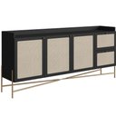 Ver imagem 1 de Balcão Buffet 183cm com Pés de Metálicos Oslo - Nero