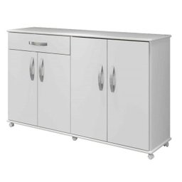 Balcão de Cozinha 4 Portas 1 Gaveta Campinas Arte Móveis Branco/preto - 2