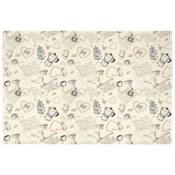 Toalha de Mesa Retangular 8 Lugares Basic Estampada Coffe - 3