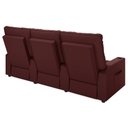 Ver imagem 7 de Poltrona do Papai Reclinável Mallie 3 Lugares Baú Usb Fh9 Veludo Vinho - Mpozenato