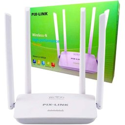 Repetidor Roteador Wireless Wi-fi 300mbps 4 Antenas 50 Metros Pix Link LV-WR08 - 1