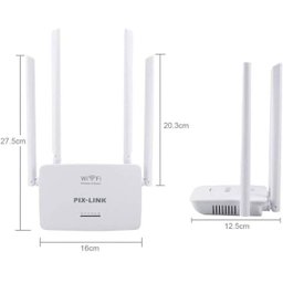 Repetidor Roteador Wireless Wi-fi 300mbps 4 Antenas 50 Metros Pix Link LV-WR08 - 4