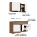 Ver imagem 5 de Armário de Cozinha Compacta 150cm Rustic/Branco Glamy Madesa 01