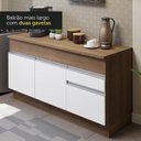Ver mais imagens de Armário de Cozinha Compacta 150cm Rustic/Branco Glamy Madesa 01