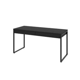Mesa para Escritório Diretor Estilo Industrial 1,50x0,60 com 2 Gavetas Preto Onix - 4