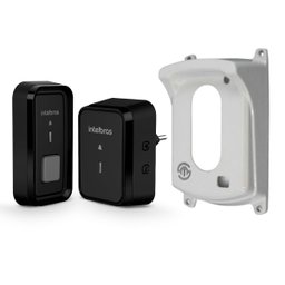 Kit Campainha sem Fio Cib 101 Intelbras Preta com Protetor - 2