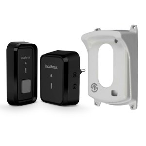 Kit Campainha sem Fio Cib 101 Intelbras Preta com Protetor