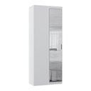 Ver imagem 1 de Guarda Roupa Modulado Alpes 1 Porta Canto Reto C/ Espelho - Módulo Luciane