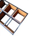 Ver imagem 6 de Nicho de Parede Modelo Industrial - 5 Nichos e 3 Prateleiras - Ferro em Preto e Madeira em Stain Imb