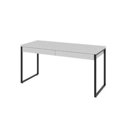 Mesa para Escritório Diretor Estilo Industrial 1,50x0,60 com 2 Gavetas Snow - 4