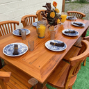 Ver imagem 3 de Mesa Madeira de Demolição 2m X 90cm com 8 Cadeiras Leque Sudeste Rústico