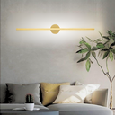 Ver imagem 5 de Luminária Arandela 80cm Parede 24 Watts Barra Led Tubo 3 Cores Multitemperatura Gimpo Ab80:dourado