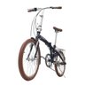 Bicicleta dobrável leve portátil urbana Durban Eco+ com 6 velocidades Shimano e quadro de aço aro 20 - 2