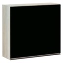 Ver imagem 1 de Armário Luciane 80cm 2 Portas Luci Legno Crema C/Preto Tx