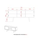 Ver imagem 7 de Rack para TV de até 42 com 2 Portas - Natural/Palha