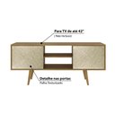 Ver imagem 4 de Rack para TV de até 42 com 2 Portas - Natural/Palha