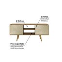 Ver imagem 3 de Rack para TV de até 42 com 2 Portas - Natural/Palha
