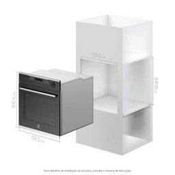 Forno Elétrico a Vapor de Embutir Electrolux 72l Inox 220V OE8ES 53511CBB235 - 6 Forno Elétrico a Vapor de Embutir Electrolux 72l Inox 220V OE8ES 53511CBB235 - 6