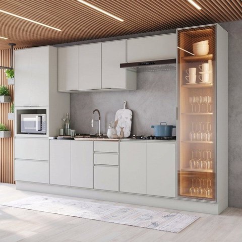 Cozinha Compacta 7 Peças 100% MDF Fineze Henn Areio