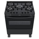 Ver imagem 5 de FOGAO 5 BOCAS VENAX A GAS PICASSO VITREO PRETO FOSCO GAS GLP