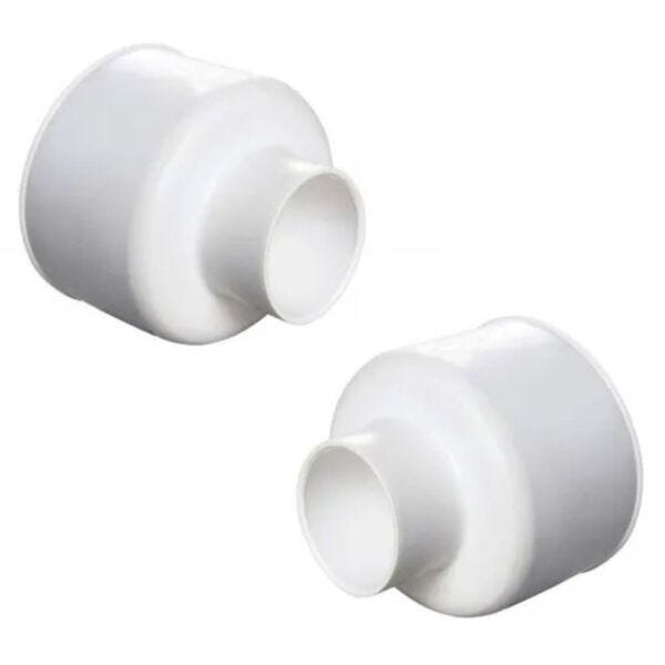 Bolsa de Ligação Vaso Sanitário Borracha 1.1/2 Branca Luconi - 10 unidades - 1
