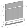 Painel para Tv 80 Polegadas com Led Ripado Modular - 3