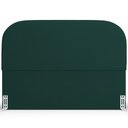 Ver imagem 7 de Cabeceira Cama Box Casal 160cm Lanna com Puff Recamier Doha W01 Bouclê Verde - Lyam Decor