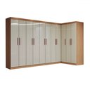 Ver imagem 3 de Guarda-roupa Casal Modulado Odisseia 11 Portas 4 Gavetas Cinamomo/off White - Panorama Móveis