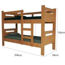 Ver imagem 3 de Beliche Solteiro Mdf com Escada Irmãos Seguro Cor Cerejeira