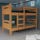 Ver imagem 2 de Beliche Solteiro Mdf com Escada Irmãos Seguro Cor Cerejeira