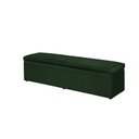 Ver imagem 1 de Calçadeira Baú 120 cm Suede Verde