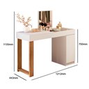 Ver imagem 7 de Escrivaninha Penteadeira Camarim Mesa de Maquiagem com Espelho Love Branco/cinamomo Mel - Mabe Magaz