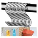 Ver imagem 5 de Kit 10 Ganchos Tipo S Aço Inox Utensílios Barra Suporte Cozinha