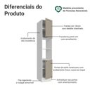 Ver imagem 3 de Paneleiro 40 cm 2 Portas e 2 Nichos Branco/Crema Vik Madesa