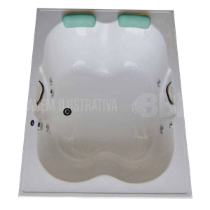 Banheira Dupla Essenciale COMPLETA com hidro em acrílico  220V