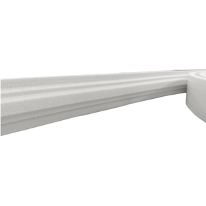 Boiserie Moldura Rodameio Eva Autocolante Flexível Halley 4cmx1,5cm 5 Metros - Branco