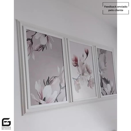 Boiserie Moldura Rodameio Eva Autocolante Flexível Halley 4cmx1,5cm 5 Metros - Branco - 6