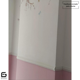 Boiserie Moldura Rodameio Eva Autocolante Flexível Halley 4cmx1,5cm 5 Metros - Branco - 5