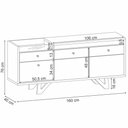 Ver imagem 4 de Balcão Aparador Buffet 2 Portas Sollare Off White/cinamomo - Hb Móveis