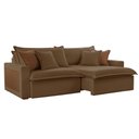 Ver imagem 4 de Sofá Dallas Veludo Dois Módulos de 80cm B15 Meu Sofá Online B016 Veludo Marrom