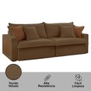 Ver imagem 5 de Sofá Dallas Veludo Dois Módulos de 80cm B15 Meu Sofá Online B016 Veludo Marrom
