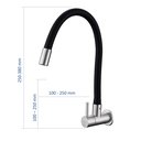 Ver imagem 4 de Torneira Cozinha Inox Flexível Parede Noxflex01 Doan