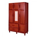 Ver imagem 2 de Guarda-roupa Solteiro Ceará 7 Portas 2 Gavetas 2 Prateleiras com Espelho Mel - Rodmóveis