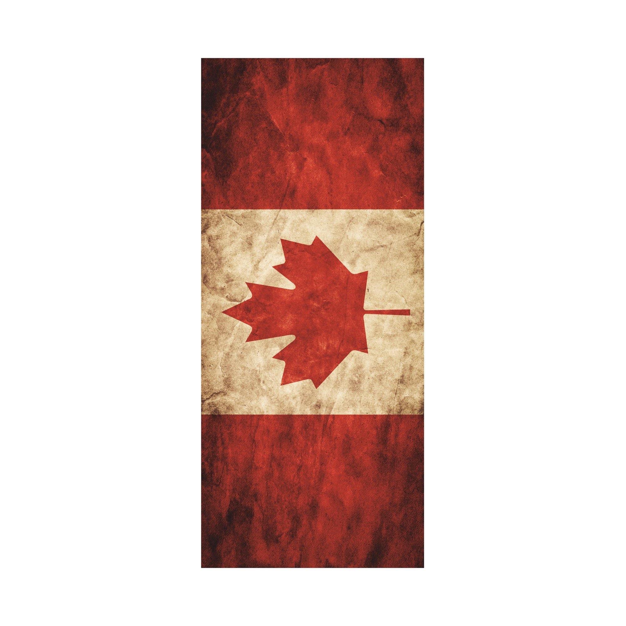 Adesivo Decorativo Porta Bandeira País Canadá Estilizada