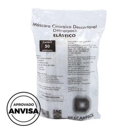 250 Máscaras Cirúrgica Tripla Descartável com Clipe Nasal -descarpack - 5